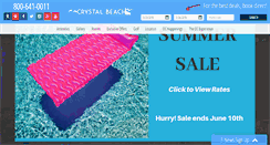 Desktop Screenshot of crystalbeachhotel.com